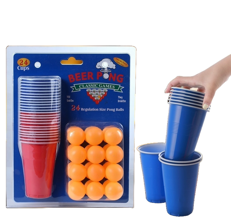 24-Piece Beer Pong Set – Cups & Game Essentials for Parties