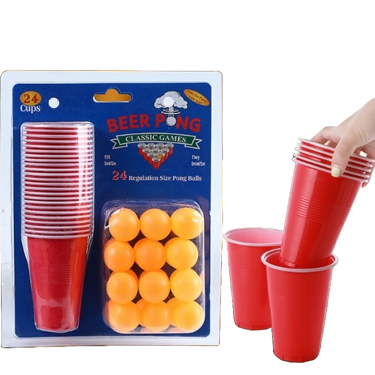 24-Piece Beer Pong Set – Cups & Game Essentials for Parties